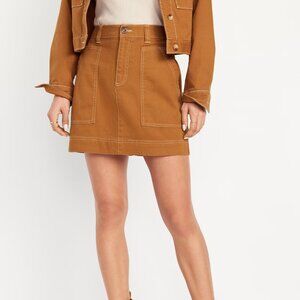 NWT Old Navy Utility Cargo Mini Skirt - size 4